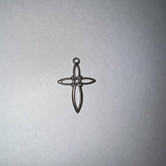 Sterling Silver Open Cross Pendant - Picture 7 of 16